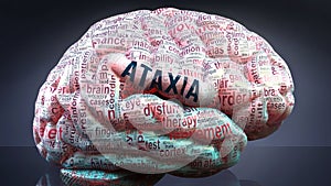 Ataxia and a human brain photo