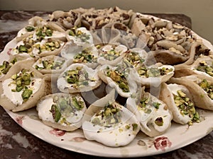 Atayef dessert  at Ramadan.