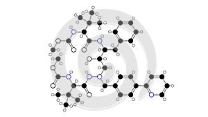 atazanavir molecule, structural chemical formula, ball-and-stick model, isolated image hiv protease inhibitors