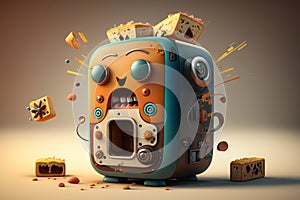 ate designThe Toastie: A Hyper-Detailed, Quirky Standalone Toaster in Unreal Engine 5 photo