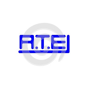 ATE letter logo creative design with vector graphic,