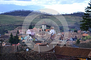 Atel fortified church in Transylvania Romania