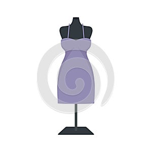 Atelier mannequin icon flat isolated vector