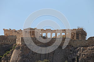 Atene, Grecia - 21 luglio 2019: Il Partenone sull& x27;Acropoli di Atene patrimonio dell& x27;Unesco photo