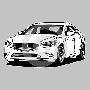 Atenza 6 Black White