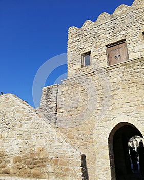 Ateshgah Zoroastrian Fire Temple in Baku, Azerbaijan.