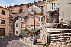 Atessa, Chieti, Abruzzo, Italy: the old city gate Porta di San N