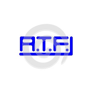 ATF letter logo creative design with vector graphic, photo