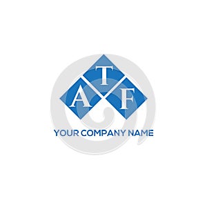ATF letter logo design on white background. ATF creative initials letter logo concept. ATF letter design photo