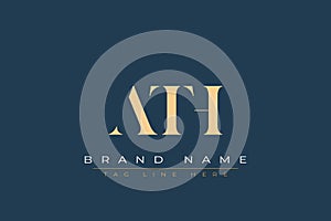 ATH abstract letter logo design