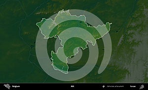 Ath highlighted, Belgium. Physical