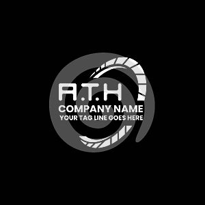 ATH letter logo creative design with vector graphic,