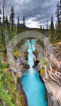 Athabasca Falls canyon