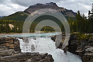 Athabasca Falls on the Icefields Parkway