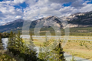 Athabasca river at Jasper National Park