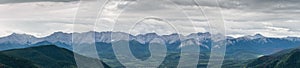 Athabasca Viewpoint Mountain Panorama