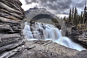 Athabasca Waterfall Alberta Canada