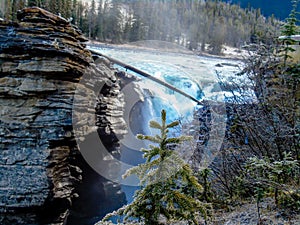 Athabaska Falls, Jasper National Park, Alberta, Canada photo