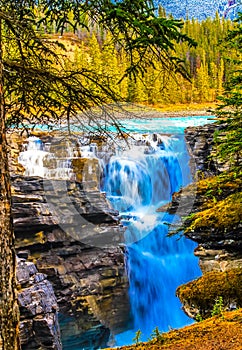 Athabaska Falls, Jasper National Park, Alberta, Canada photo