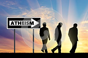 Atheism. Atheists Three men