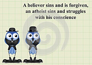 Atheism saying photo