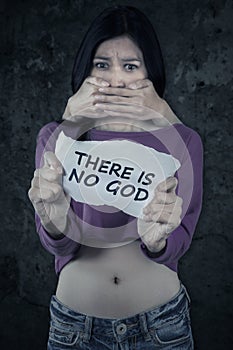 Atheist teenage girl kidnapped