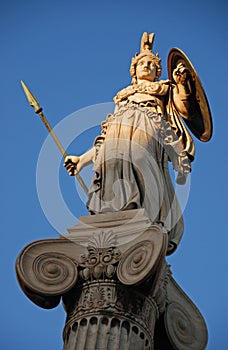 Athena god statue