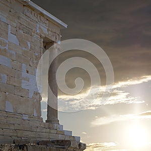 Athena Nike ancient temple, Acropolis Greece