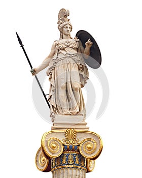 Athena statue, the ancient goddess of philosophy and wisdom