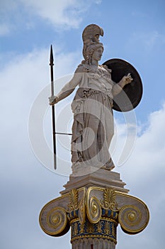 Athena statue, goddess of philosophy and wisdom