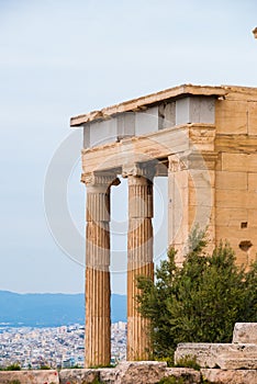 Athena temple of apteros nike in the Acropolis of Athens Greece