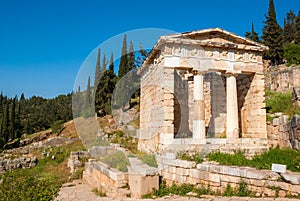 The Athenian Treasury in Delphi photo