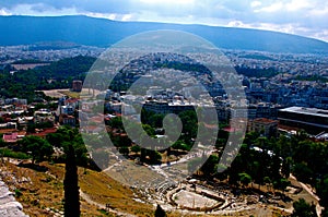 Athens from the acropolis