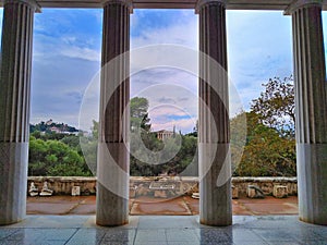 Athens AgorÃ  view of Hephaestus temple