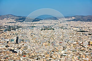 Athens city from Mount Lycabettus