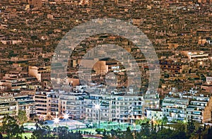 Athens Cityscape from Mount Lycabettus (Lykavittos Hill )