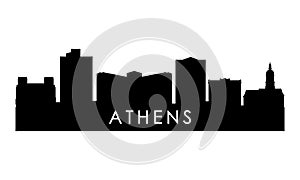 Athens, Georgia skyline silhouette.