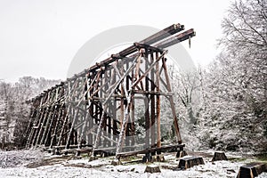 Athens  Georgia  USA historic abandoned train trestle