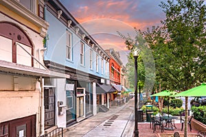 Athens, Georgia, USA historic downtown