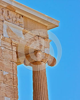 Athens Greece acropolis , temple of Athena nike detail