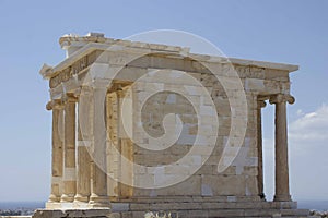 Athena temple in Athens acropolys, Greece