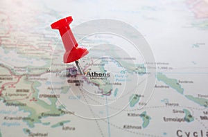 Athens Greece map
