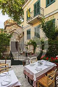 Plaka neighborhood in Athens.