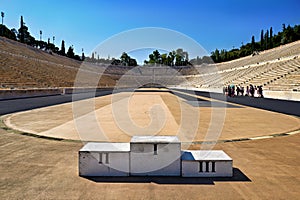 Athens Greece.The Panathenaic Stadium, site of the first modern Olympic games in 1896