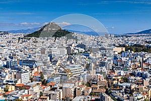 Athens, Greece. Panoramic View Of Athens.