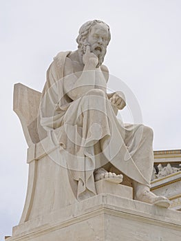 Athens Greece, Socrates the ancient philosopher statue