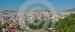 Athens and Mount Lycabettus, Greece