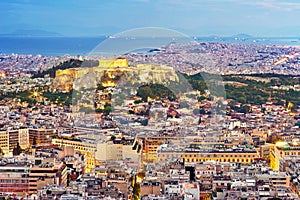 Athens Night Panorama
