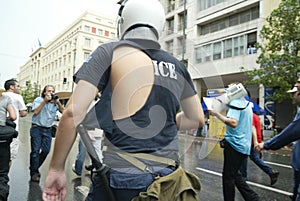 Athens Riots, students rally, 2006