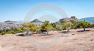 The Athens skyline from Pnyx.